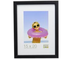 Deknudt Frames S41JL2 Cadre Photo Bois Fin Noir 15 x 20 cm