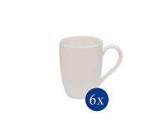 vivo by Villeroy & Boch Group Basic Tasse Ã cafÃ©, Set de 6 piÃ¨ces, 300 ml, Porcelaine Premium, Blanc