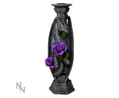 Nemesis Now Bougeoir en résine Motif Dragon Gris 25 cm Taille Unique