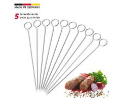 Westmark 10222270 Aiguilles Ã Roulade 10cm 10 piÃ¨ces en INOX, Acier Inoxydable, Argent, 10 x 1 x 0,1 cm