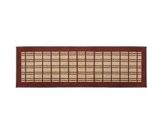 JVL Treviso Soutenu Lavable en Machine dentrée de Couloir Tapis, Polypropylène/Latex, Rouge/Beige, 57 x 180 x 1.2 cm
