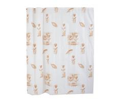 Ridder 463580-350 Bloem Rideau de Douche Textile + Anneaux Polyester Terre 180 X 200 cm