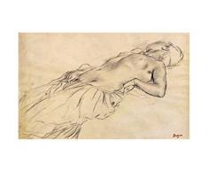 Affiche 40x50 cm Nu couchÃ© / Lying Nude / Liegender Akt Edgar DEGAS (1834-1917)
