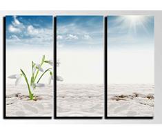 Tableau Moderne Photographique, Impression sur bois, Paysage désertique, dunes, 97 x 62 cm, ref. 26208