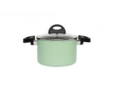 Berghoff Eclipse antiadhÃ©sif Induction Casserole avec Couvercle en Verre, Souple, Vert, 16Â cm/2Â Litre