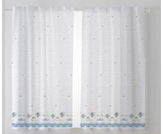 Cardenal Textil Lot de 2 Rideaux de Cuisine Bleu 100 x 140 cm