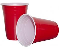 Heku 30478â01Â 50Â Red Cup Gobelet, Rouge, 100 Trendige