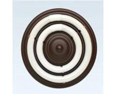 103/72/S/MA â Plafonnier en tôle brun circulaire, effet électrique, sans tubes â 32 + 40 W