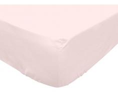 Soleil docre 911158 Uni Drap Housse BÃ©bÃ© Coton Rose 60 x 120 cm