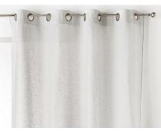 Linder 171/91/375AB Uni Voilage Polyester/Coton Gris 145 x 260 cm