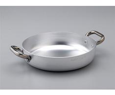 Pentole Agnelli alma110pi28 Ligne Aluminium Induction Poêle avec Fond à Induction, 2 poignées, 28 cm