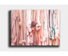 Bonamaison Peinture sur toile, multicolore, 30 x 40 cm - Conçu et fabriqué en Turquie