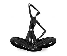 Arte Dal Mondo C6462PB Evolution Sculpture figurative Moderne en rÃ©sine laquÃ©e, Black, 52x54x26 cm