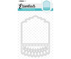 Classeur à gaufrer Studio Light, Métal, gris, 18,7 x 13 cm