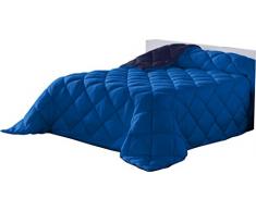 Lucena Cantos - Couette Bicolor, Fibre 400 GR, (Bleu/Marine, 280 x 270)