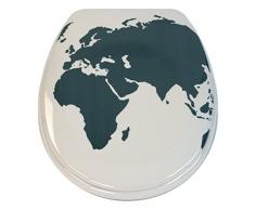 MSV 141743 Abattant WC World en Duroplast avec softclose, Plastique, multicolorÃ©, 30 x 20 x 15 cm