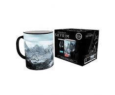 GB Eye Tasse Ã Motif changeant Selon la Chaleur Symbole Dragon Skyrim en cÃ©ramique 15 x 10 x 9Â cm
