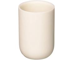 UMBRA Tumbler white Junip. Verre à dents Junip. En résine de pierre blanche mate. 7x7x10.3cm.