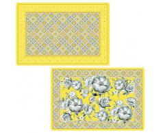 R2S 172TCYL Trend & Colors Set 4 Sets de Table Souple 45X30 cm Plastique Jaune 45 x 30 x 0.1 cm 4 unité(s)