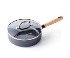 GreenChef CC001970-001 Vintage Sauteuse 3.1 liters, noir