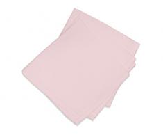 Soleil docre 838235 ALIX Lot de 3 Serviettes de table Polyester Rose 40 x 40 cm