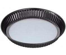 Zenker 3542 Moule Ã Tarte Bords CannelÃ©s Teflon Prima Fond Amovible en Verre DiamÃ¨tre: 28 cm