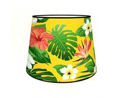 Abat-jours 7111306588147 Conique Illona Lampadaire, Tissus/PVC, Multicolore