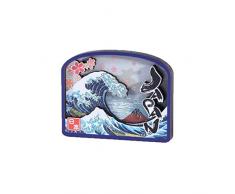 lachineuse Grand Magnet Japonais 3D - Motif Traditionnel Vague dHokusai