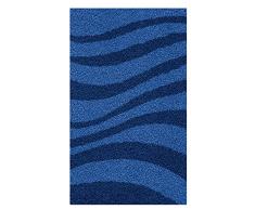 Kleine Wolke 4070783657 Riga Tapis de bain Polyacrylique Bleu 80 x 140 x 2 cm