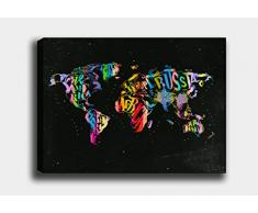 Bonamaison Peinture sur toile, multicolore, 40 x 60 cm - ConÃ§u et fabriquÃ© en Turquie