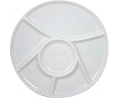 COSY & TRENDY RH4483B Assiette à fondue Porcelaine, diamètre 23,5 cm