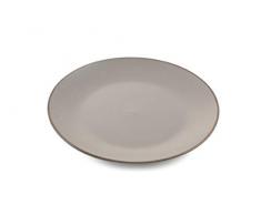 Villa DEste Home Tivoli 2191812 Lot de 6 assiettes plates en grÃ¨s Gris