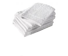 De Witte Lietaer 194838 Lot de 6 Gants de Toilette Coton Blanc 15 x 22 cm