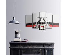 Bonamaison DÃ©coration Murale Ensemble de 5 Impression sur Toile, Dimensions: 100 x 60 Cm - ConÃ§u et fabriquÃ© en Turquie