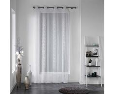douceur dintÃ©rieur panneau a oeillets 140x240 cm voile sable dalya blanc