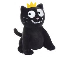 moses Verlag GmbH Butoir de Porte Ed, The Cat | Porte Plat en Peluche avec Motif Chat â également comme Serre-Livres à Utiliser, Polyester, Noir, Taille Unique