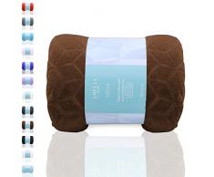 AmeliaHome Plaid, Polyester, Marron Nessa, 170 x 210