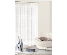 Eurofirany Gardine mit Kräuselband Rebecca, cremig, 350x250 Rideau, Polyester, 0,02 x 350 x 250 cm