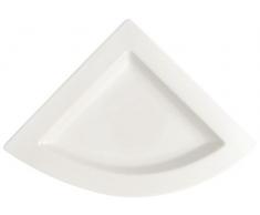 Villeroy & Boch NewWave Assiette plate triangulaire, 22 x 22 cm, Porcelaine Premium, Blanc