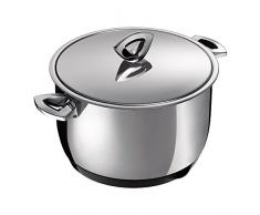 KUHN RIKON 30454 Marmite à Servir Durotherm Chrom 5L/22cm, Acier Inoxydable, Argenté, 22 cm