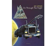 Unbekannt Def Leppard on Through The Night Poster Drapeau Drapeau
