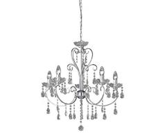 Wofi 5225.05.01.0000 Arizona Lustre Pampilles 5 L 60 W E14 Chrome