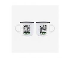 LEGAMI Liens Tasses de café, Multicolore, 5.5 x 5.5 x 5 cm Go Left 5.5x5.5x5 cm Multicolore