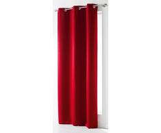 douceur dintérieur rideau a oeillets 140x240 cm occultant occult carmin