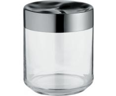 Alessi Lc08 Julieta BoÃ®te de Cuisine en Verre avec Couvercle en Acier Inoxydable 18/10 Brillant, 75 Cl