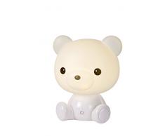 Lucide 71590/03/31 Lampe de Table, ABS, LED intégré, 3 W, Blanc