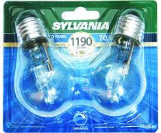 Sylvania SYL0023578 Ampoule classic éco halogène A55 70 watts, Culot E27, Boite de 2, Aluminium, Blanc