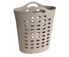Sundis 4101024 Panier Ã Linge, Plastique, Taupe, Bag
