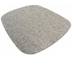 Hey-Sign Eames Plastic Armchair Coussin de Chaise, Laine Vierge, Mélange Clair (07ar), 37x35x0,5 cm