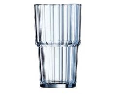 ARCOROC Arc 61698 Norvege Lot de 6 Verres à Jus Empilables Verre Transparent 320 ML